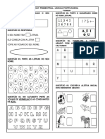 Avaliação Diagnóstica 1º Ano Fundamental