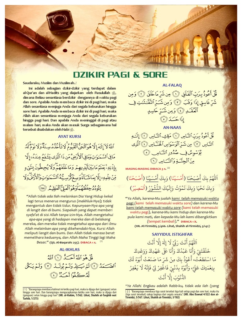 Dzikir Pagi Petang pdf Dzikir Pagi Petang pdf