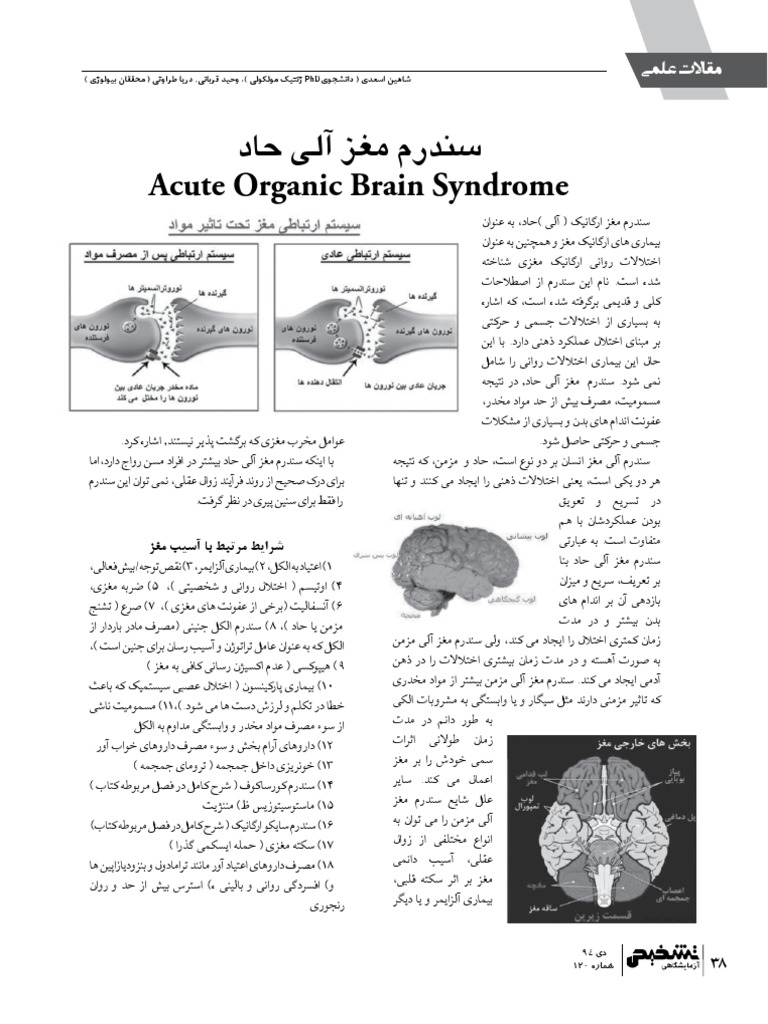 Acute Organic Brain Syndrome Overview | PDF