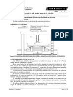 Trabajos Prácticos #3 - Ensayo Doblado (Acero) y Flexión (Madera) PDF