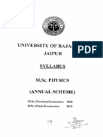 M.Sc. Physics (Annual Scheme) PDF