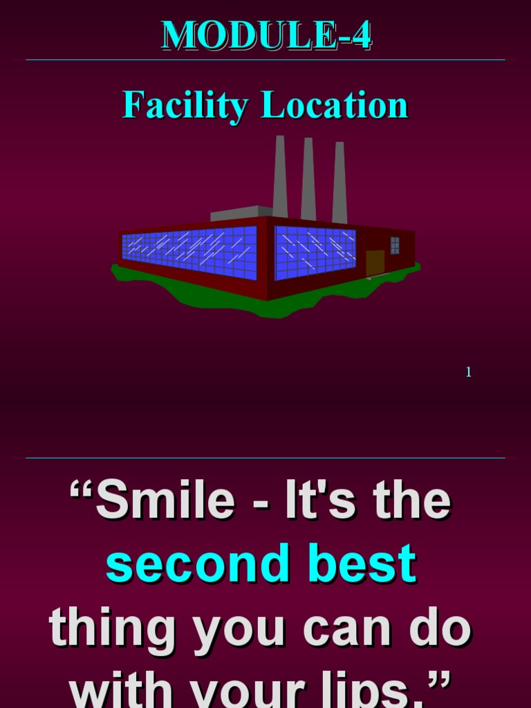 Facility Location Planning Strategies | PDF | Labour Economics ...