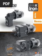 268id Transtecno Iron NEMA Gearmotors Catalogues 0317