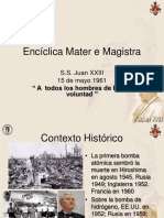 Enciclica Mater e Magistra
