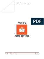 Modul 1: Modul 1 - Kelas Advance - Rahasia Sukses Jualan Di Shopee