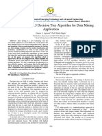 Optimization of C4.5 Decision Tree Algorithm For Data Mining Application