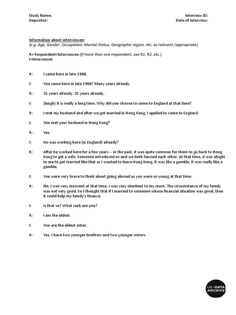 E.G. Age, Gender, Occupation, Marital Status, Geographic Region, Etc