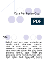 Cara Pemberian Obat