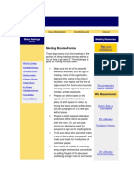 Meeting Minutes Format: Make Meetings Work! Meeting Resources