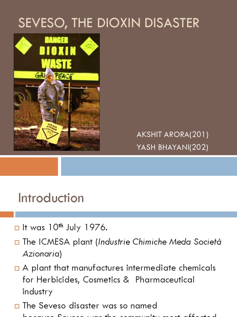 Seveso Dioxin Disaster Overview | PDF | Chemistry | Nature