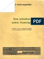 Arguedas J M 1977 Dos Estudios Sobre Huancayo PDF