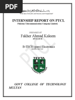 Download PTCL Internship Report by Fakher Ahmad SN37866601 doc pdf