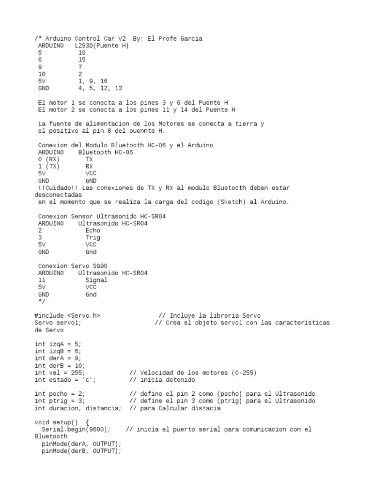 Arduino Control Car V2 By | Computing And Information Technology