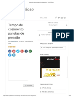 Tempo de Cozimento Panelas de Pressão - Que Delicioso