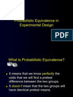 Probabilistic Equivalence