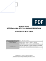 Metodologia de Evaluación Crediticia