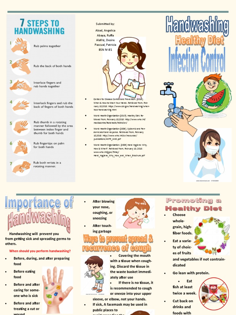 Handwashing and Dietary Guidelines for Disease Prevention | PDF | Hand ...