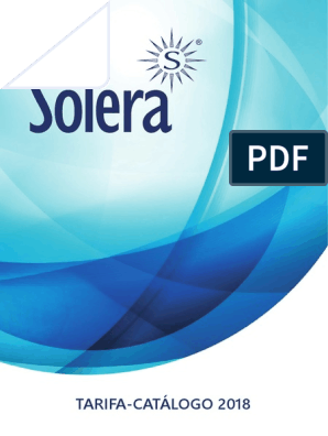 Solera Catálogo Tarifa 2018, PDF, Informática y tecnología de la  información
