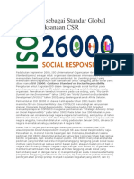 ISO 26000 Sebagai Standar Global Dalam Pelaksanaan CSR TEORI