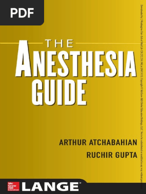 The Anesthesia Guide2013 Pdf Medical Specialties Medicine