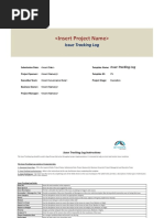 Issue Tracking Log