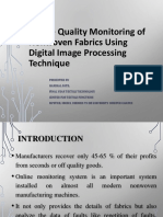 Online Quality Monitoring of Nonwoven Fabrics Using Digital Image Processing Technique
