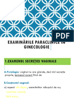 Examinările Paraclinice În Ginecologie