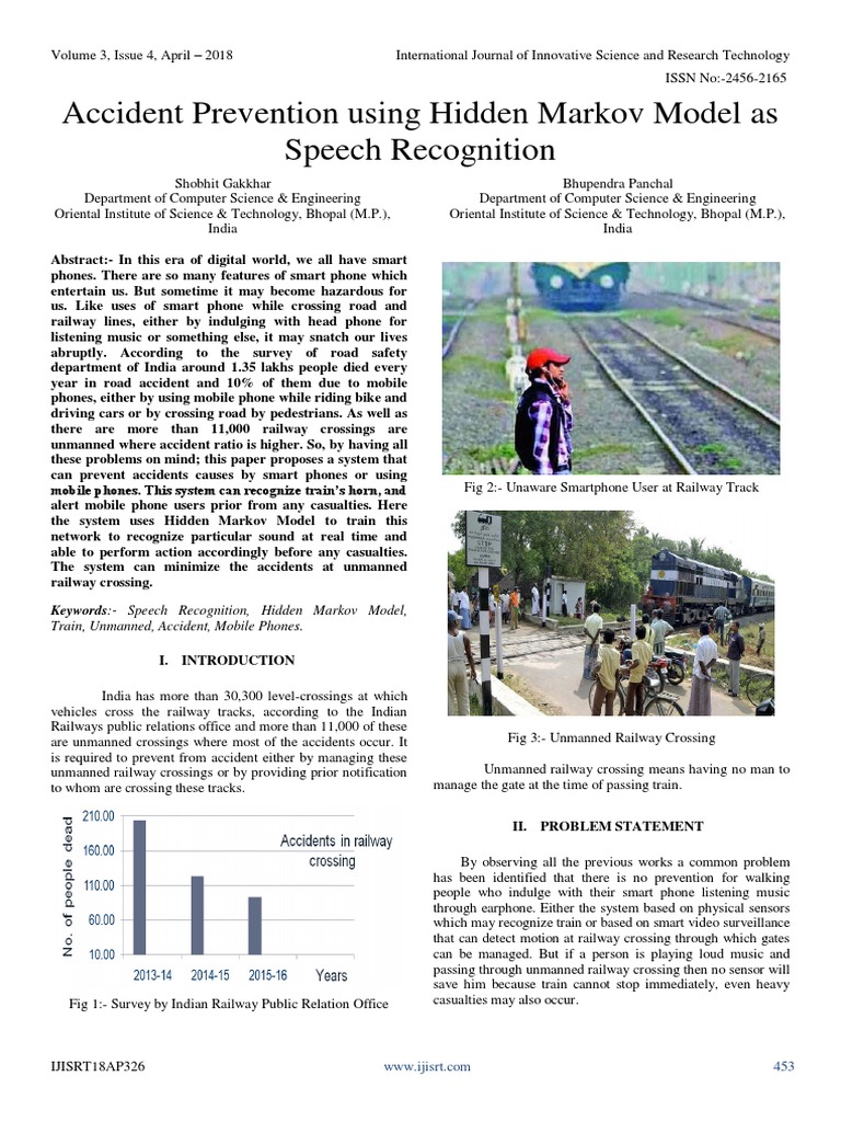 Accident Prevention Using Hidden Markov Model As Speech Recognition ...