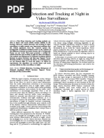 Vehicle Detection and Tracking at Night in Video Surveillance