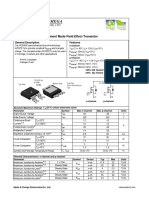 AOD609 Complementary Enhancement Mode Field Effect Transistor