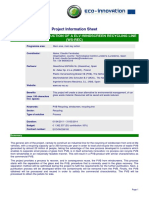 Project Information Sheet: Design and Construction of A Elv-Windscreen Recycling Line (WS-REC)