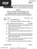 B Tec (SEM. V) Theory Examination 2010-Introduct O To Sof Comput N