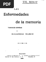 Ribot, T. (1899). Las Enfermeddes de La Memoria (Ed. Original en 1881)