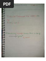 Handwritten English Grammar Notes | PDF