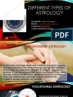 Different Types of Astrology