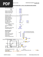 Detailed Design Calculations For 1 X 2.0M X 2.0M Size RCC Box Culvert