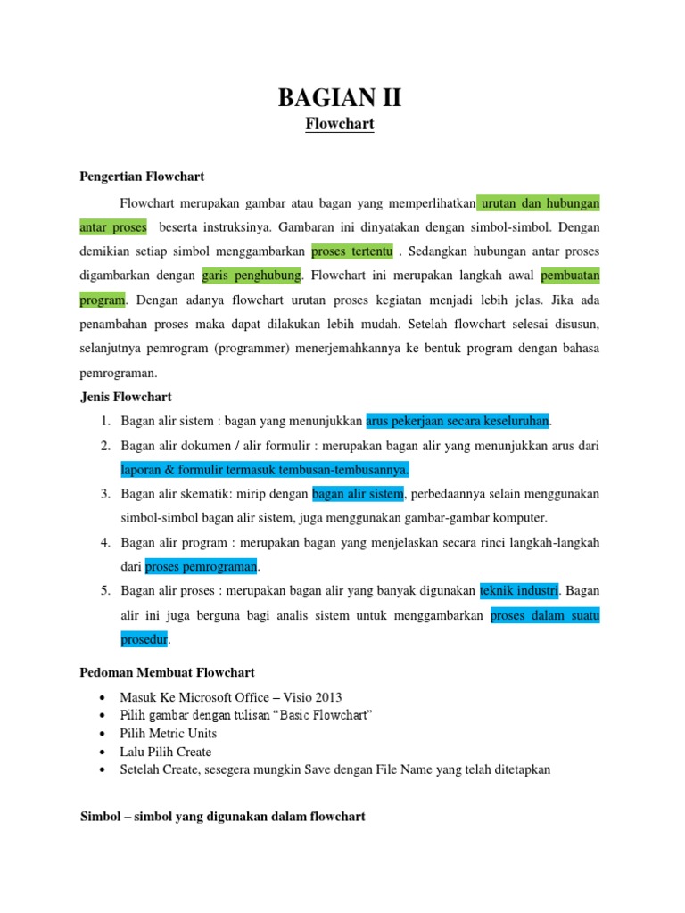 Simbol dan Jenis Flowchart dalam Pemrograman | PDF