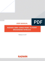 User Manual RADWIN 2000+ Series