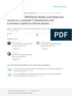 The Impact of SERVQUAL Model and Subjective Norms On Customers Satisfaction and Customer Loyalty in Islamic Banks - A Cultural Context