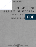 Voicu Nitescu - Douazeci de Luni in Rusia Si Siberia Anii 1917-1918 Vol. II Ciclonul Rosu - 1928