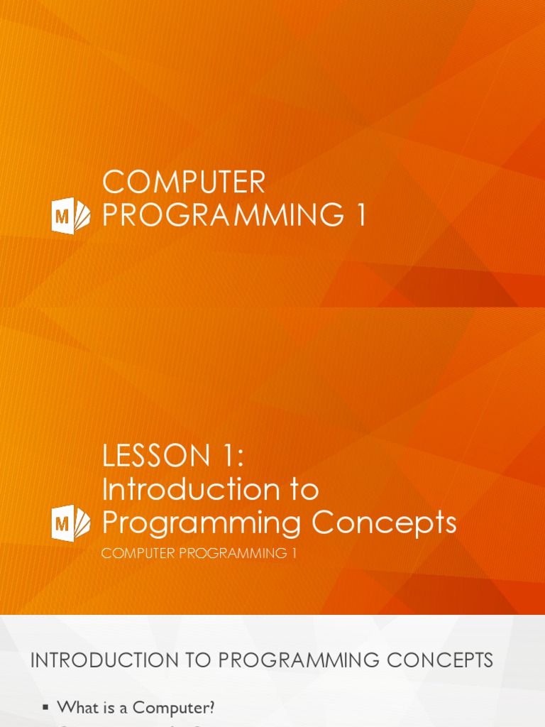 Computer Programming 1 | PDF | Software Development | Software