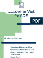 Discover AQS Data Using Discoverer Web
