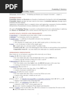 HANDOUT 1. Probability Basics: Experiment Outcome Sample Space