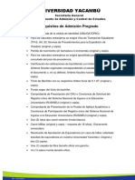 Requisitos Admision Pregrado PDF