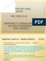 Syllabus For First Class 2013-2014 Msc. Ismail M.Ali