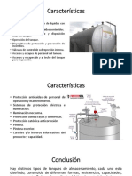 Tanques de Almacenamiento, Características