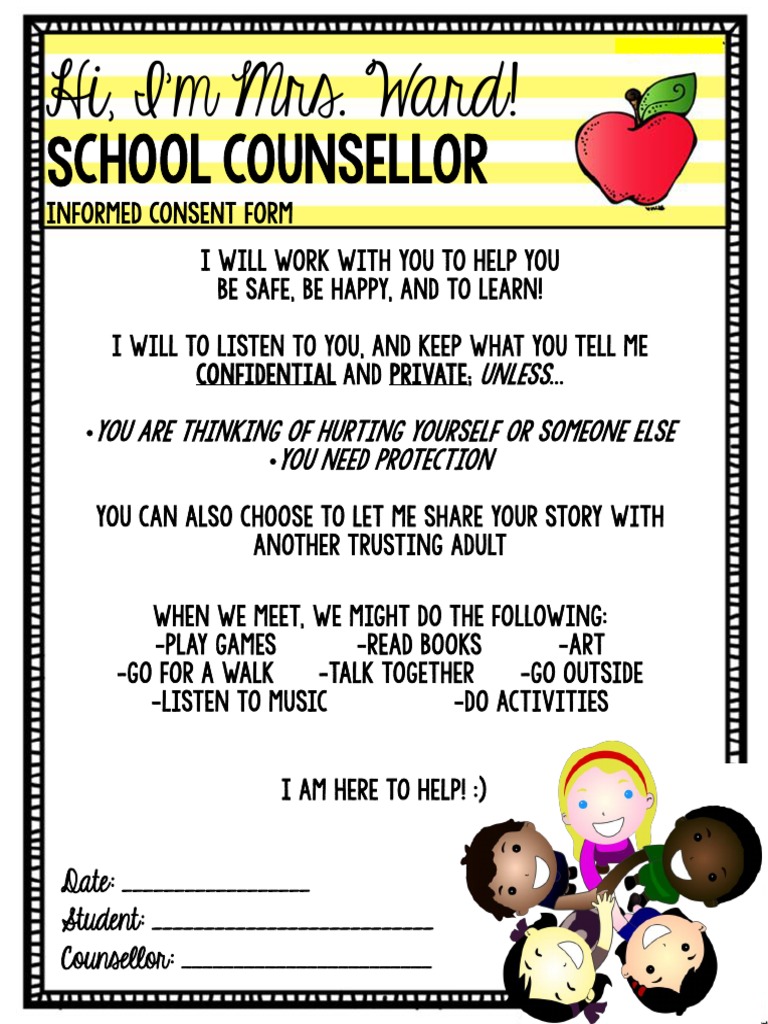 School Counsellor Informed Consent Form | PDF