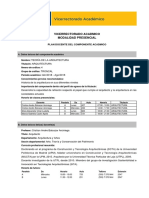 Teoría de la Arquitectura: Plan Docente del Componente Académico