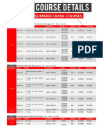 Course Details Summer 2018