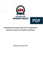 1Tributación Del Mayor Valor de La Enajenación de Los Bienes Raíces en La Reforma Tributaria